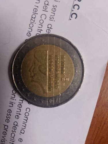 Moneta euro rara del 2001 - da,