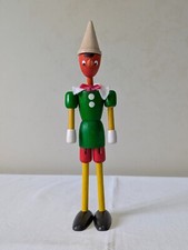 PINOCCHIO VINTAGE GIOCATTOLO IN LEGNO PERSONAGGIO CARTONI ANIMATI TV TOY