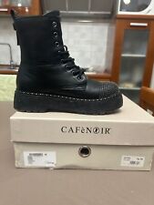 CAFENOIR SCARPONCINI STIVALETTI DONNA INVERNO HFF931 010  BORCHIE IN PUNTA NERO