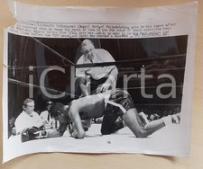 1960 NEW YORK BOXE Garnet Sugar HART al tappeto Benny Kid PARET Foto DANNEGGIATA