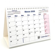 2026 mensile da tavolo a caselle lavoro casa - 20x15 cm VERSIONE FULL