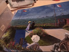  Monet_Terrazza di Sainte Adresse - Fatto a mano!! 50x40!!!! Spettacolare
