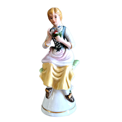 Statuina capodimonte donna con - donna,