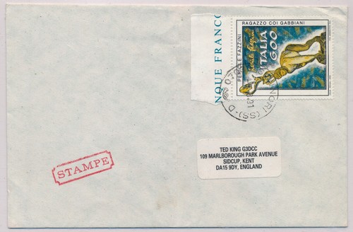 Italia 1991 busta stampe - italia,