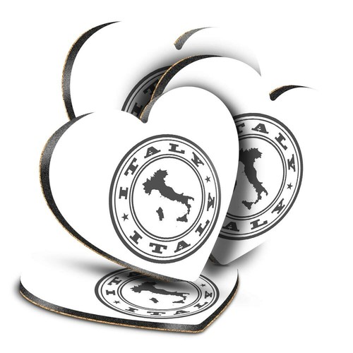 Sottobicchieri cuore mdf - sottobicchieri,
