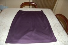 Donna Enrica, Gonna, Melenzana, 72 poliestere 25 viscosa, tg 49, usata