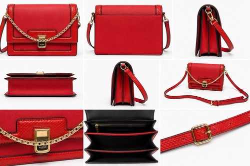 Borsa tracolla aldo rossa e - borsa, a