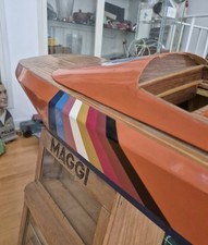 Motoscafo Gioco In Legno MARES ASS.NE Modellisti Milano Cm 75x20, In Legno