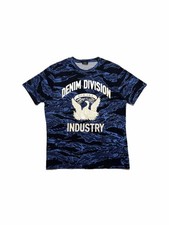 T-shirt Diesel blu mimetica