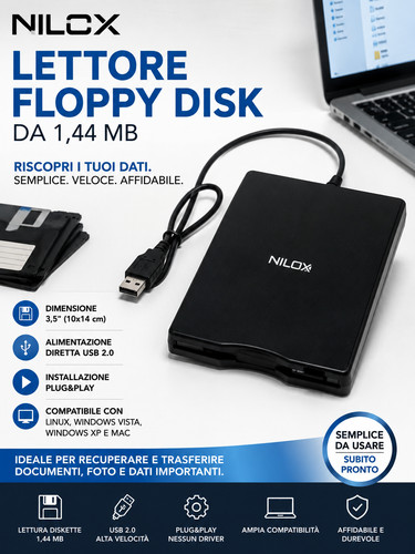 Nilox lettore 5 per - -, 3,5"