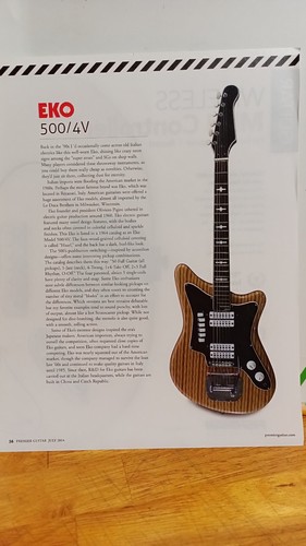 Eko 500 chitarra wall art - eko,