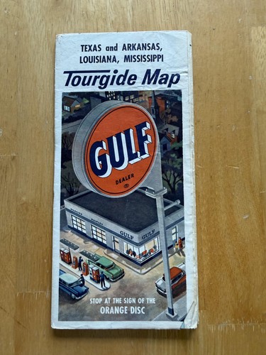 Mappa stradale vintage - , gulf