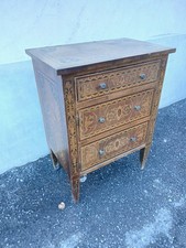 MOBILETTO INTARSIATO STILE LUIGI XVI MA EPOCA 1960 - POCO RESTAURO PIEDI A PUNTA