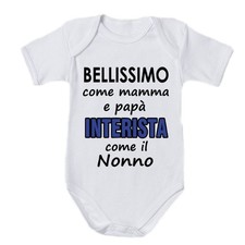 Body Bimbo con Stampa Interista come Nonno N016