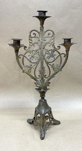 Antique gilt brass three - antique,