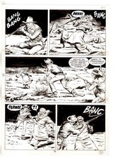 Tex - Fantasmi nel deserto - p.70 - Erio Nicolo' - Tavola Originale  - 1975