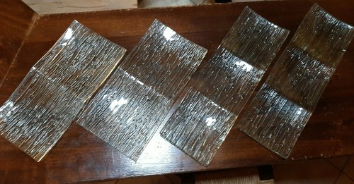 Set piatti vetro per - 4,
