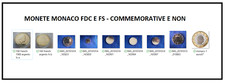 MONACO MONETE FDC E FONDO SPECCHIO - SPEDIZIONE UNICA - TUTTO IL RESTO DISPONIB.