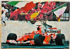 Formula 1 Giuliano Grittini Cracker su carta Collage Opera Edizione Limitata