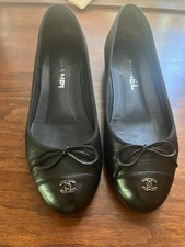 Ballerine Chanel nere in pelle