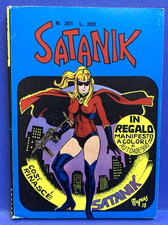 SATANIK n. 201 CORNO 1972 con ADESIVI originale MAI APERTO OTTIMO EDICOLA !!