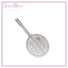 PALA PER PIZZA ACCIAIO INOX FORATA CM.19 SENZA MANICO FALCI 249964-90F