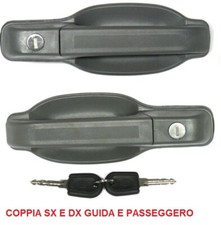 SX+DX MANIGLIA APRI PORTA ANTERIORE ESTERNA  C/CHIAVE IVECO TURBO DAILY 89>99 