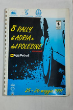 8° RALLY di ADRIA e del POLESINE  1991   Libro dei tempi  (Classifiche)