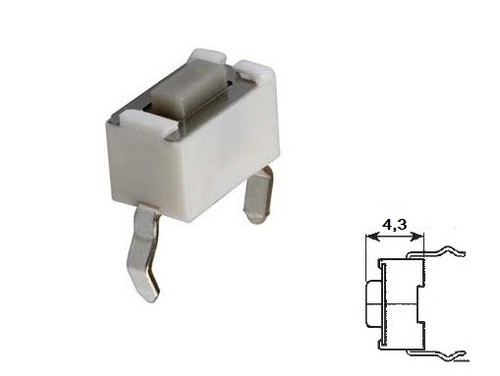 Micro mini pulsante 6x3 5mm - pulsante, 6x3,5mm