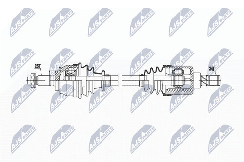 Albero motore nty npw - motore, npw-bm-020