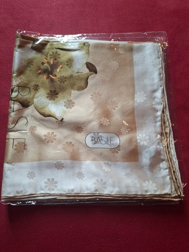 Foulard basile seta nuovo - seta,