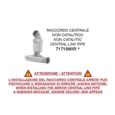 RACCORDO CENTRALE ARROW IN ACCIAIO ARROW PER HUSQVARNA NORDEN 901 2025