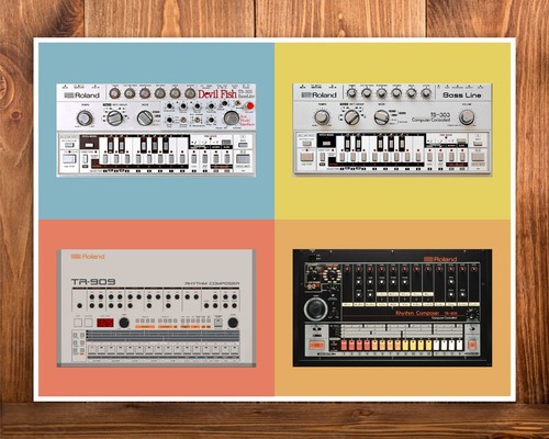 Roland 303 909 tr 808 - roland, tr-909
