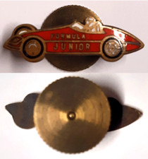 *TRIU* RARO  PIN FORMULA JUNIOR BRONZO DORATO E SMALTATO