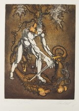 D. SCHUCHARDT (*1945), "Siegfried", lotta dei draghi, 1976, ruota. Surrealismo