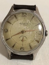 Orologio uomo Aoulette quadrante 2 toni a nido d’api anni 50