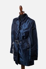 Peuterey Shimmer Navy Trench Coat TG42