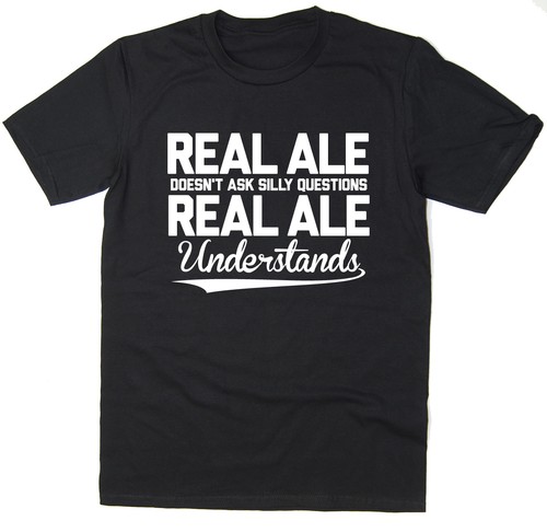 Maglietta real ale understands - real,