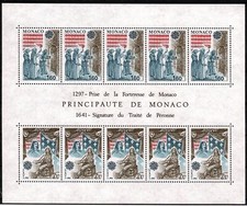 1982 MONACO EUROPA CEPT AVVENIMENTI STORICI 1 BF - UNIF. BF 20 MNH MF15850