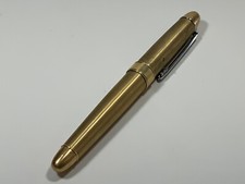 Penna a sfera vintage ACME Studio prototipo ottone grezzo forma proiettile
