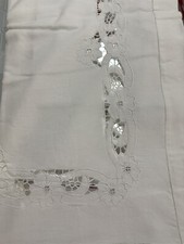 lenzuola antiche In Lino Ricamate A Mano