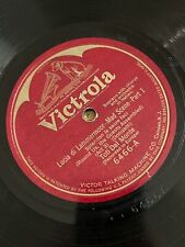 Disco 78 Giri Per Grammofono Victrola Lucia Di Lammermoor