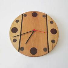 Strepitoso orologio da parete in legno massello design originale artigianale