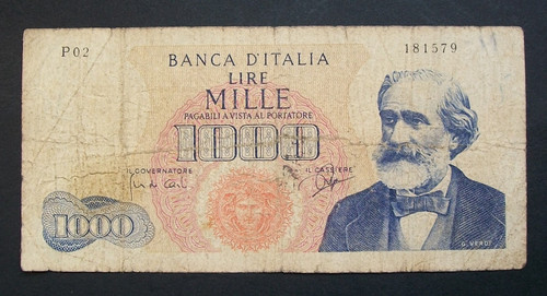 1000 lire verdi - 1000,