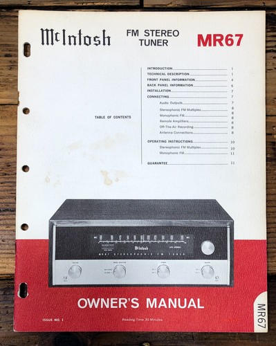 Mcintosh sintonizzatore - mcintosh, mr-67