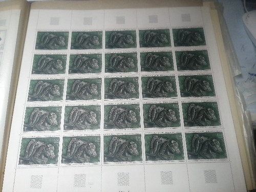 1966 feuille france neuf - feuille, luxe