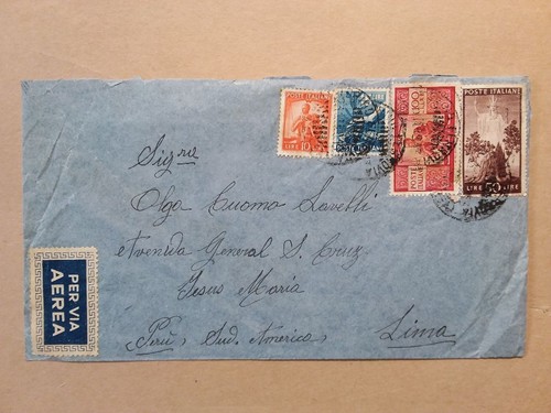 1949 storia postale posta - postale.,
