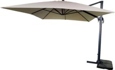 Ombrellone 3x4 mt da Giardino Decentrato in Acciaio Ecrù - Elios Amicasa