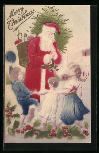 Cartolina aerografo goffrata
