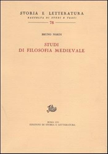 Studi filosofia medievale - filosofia,